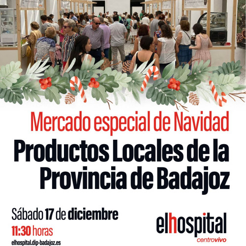 Imagen: Mercado navideño de Productores Locales de la Provincia de Badajoz